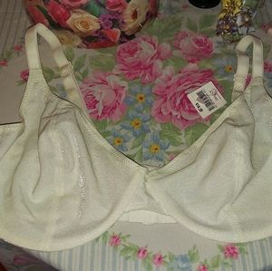 White Shimmer Bra New 36D